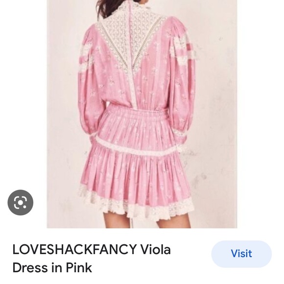 Loveshackfancy Viola Dress in Pink - Picture 2 of 6